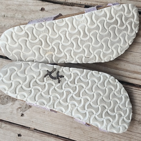 Birkenstock Mayari Lilac Snake Embossed Sandals 7.5 or 38 - Picture 9 of 10